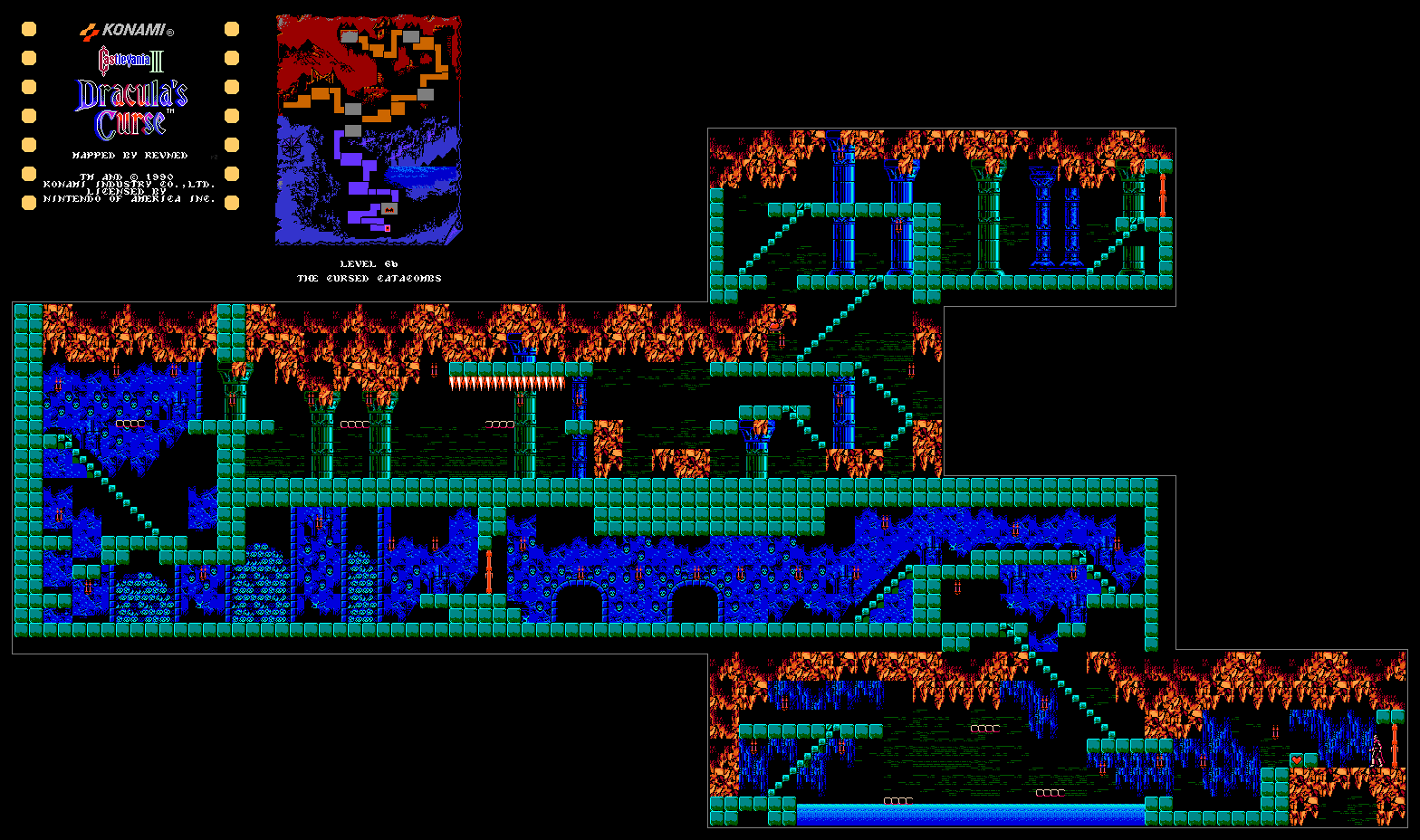 Castlevania Iii Draculas Curse Revneds Video Game Maps